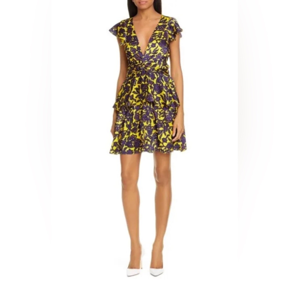 A.L.C Viera Print Silk Dress, 4